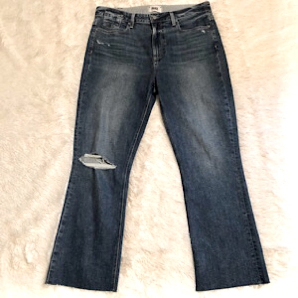 “NEW” PAIGE Colette Crop Flare Jean - Picture 8 of 12
